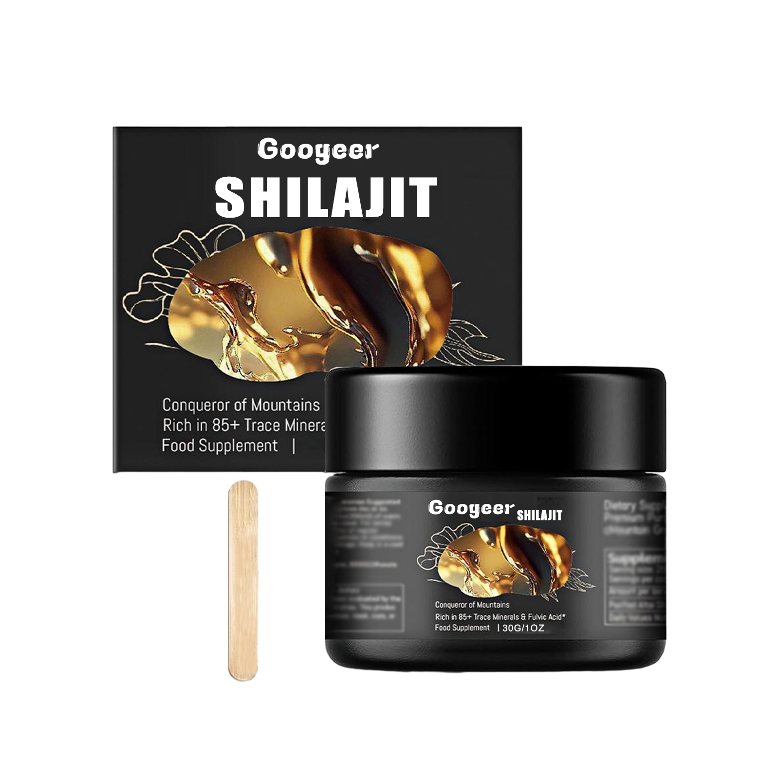 GOOGEER Himalayan Shilajit Resin Supplement - Premium Licorice & Angelica Root Sleep & Energy Complex