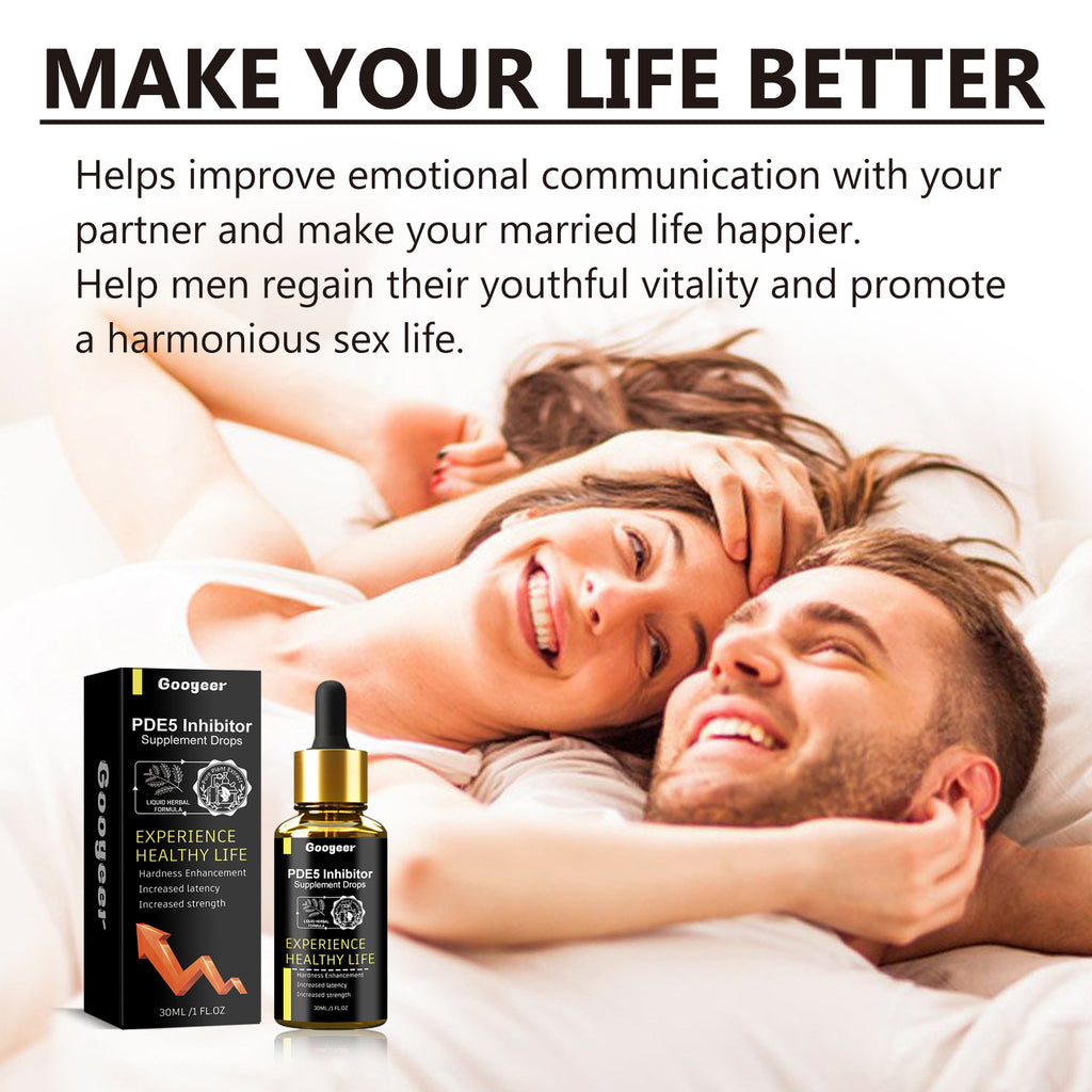 Googeer Men's Vitality Drops - Ginseng & Saw Palmetto Energy Boosting Serum
