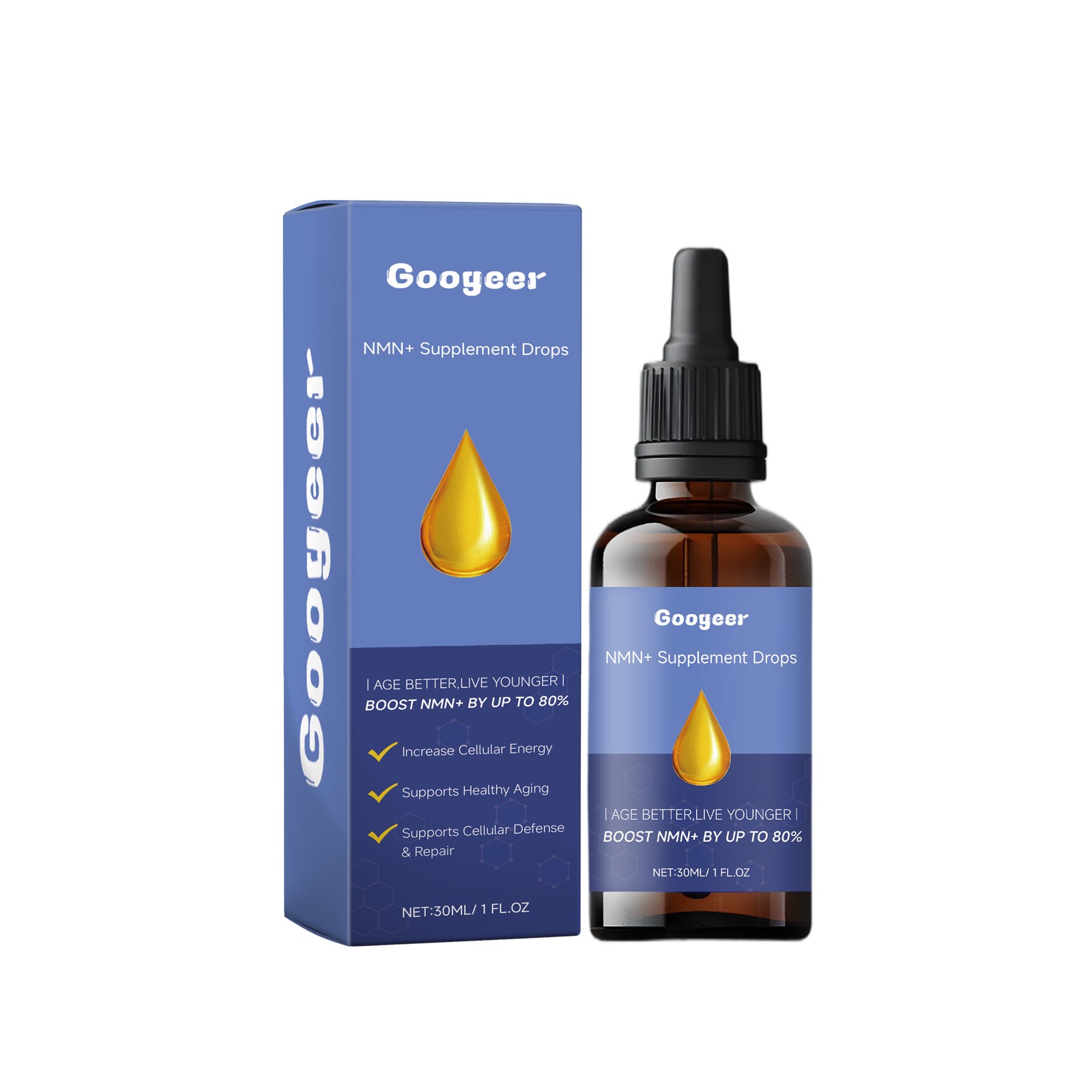 Googeer 膳食补充滴剂 补充身体能量减少细纹修护肌肤弹性紧致嫩肤