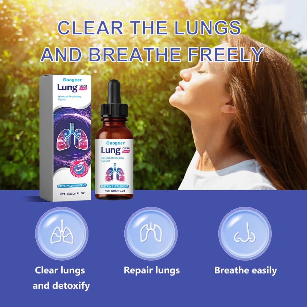 Googeer Premium Throat Soothing Drops - Advanced Loquat Respiratory Comfort & Daily Clear Breath Liquid Supplement (30ml)