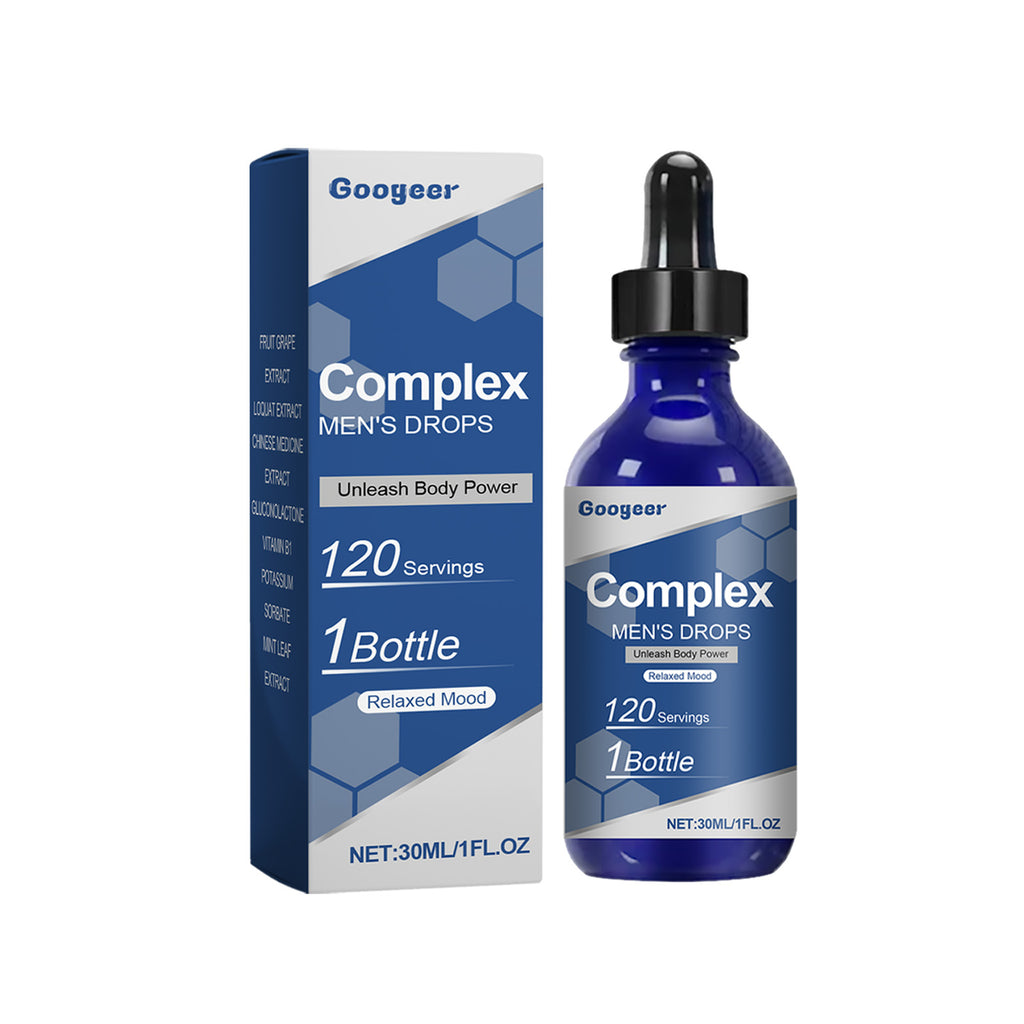 Googeer Men's Vitality Drops - Loquat & Herbal Fast-Absorbing Energy Supplement