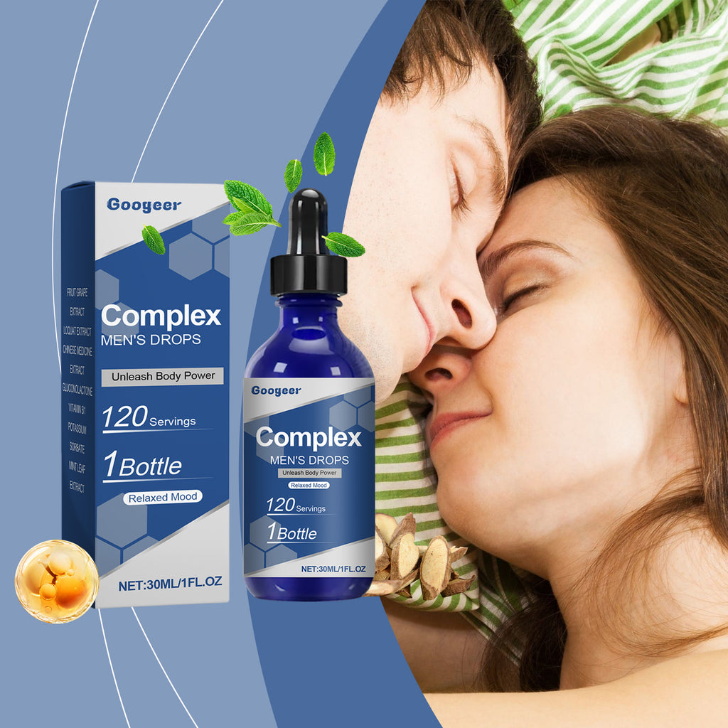 Googeer Men's Vitality Drops - Loquat & Herbal Fast-Absorbing Energy Supplement