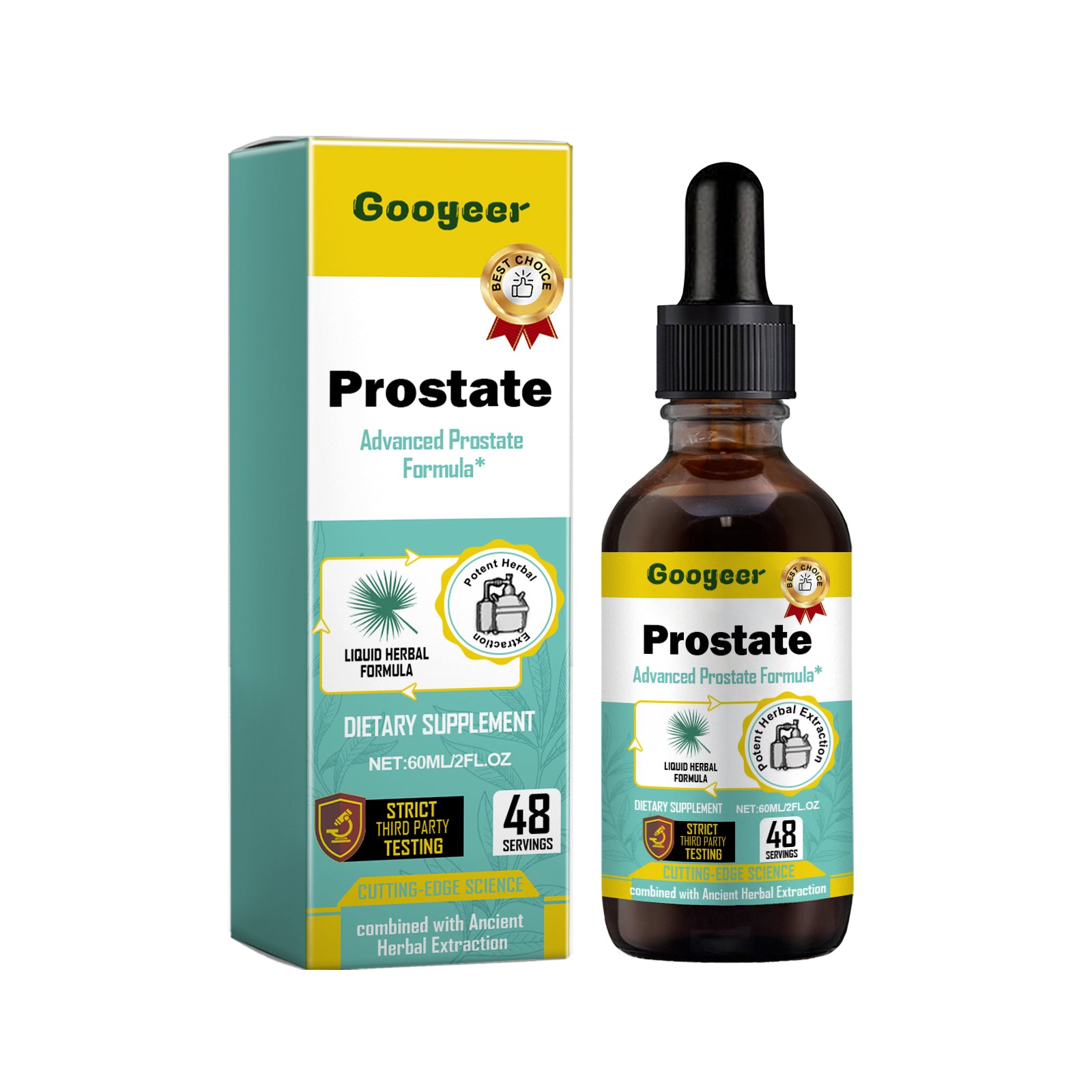Googeer Prostate Health Drops - Saw Palmetto 10:1 Extract Urinary Support Liquid