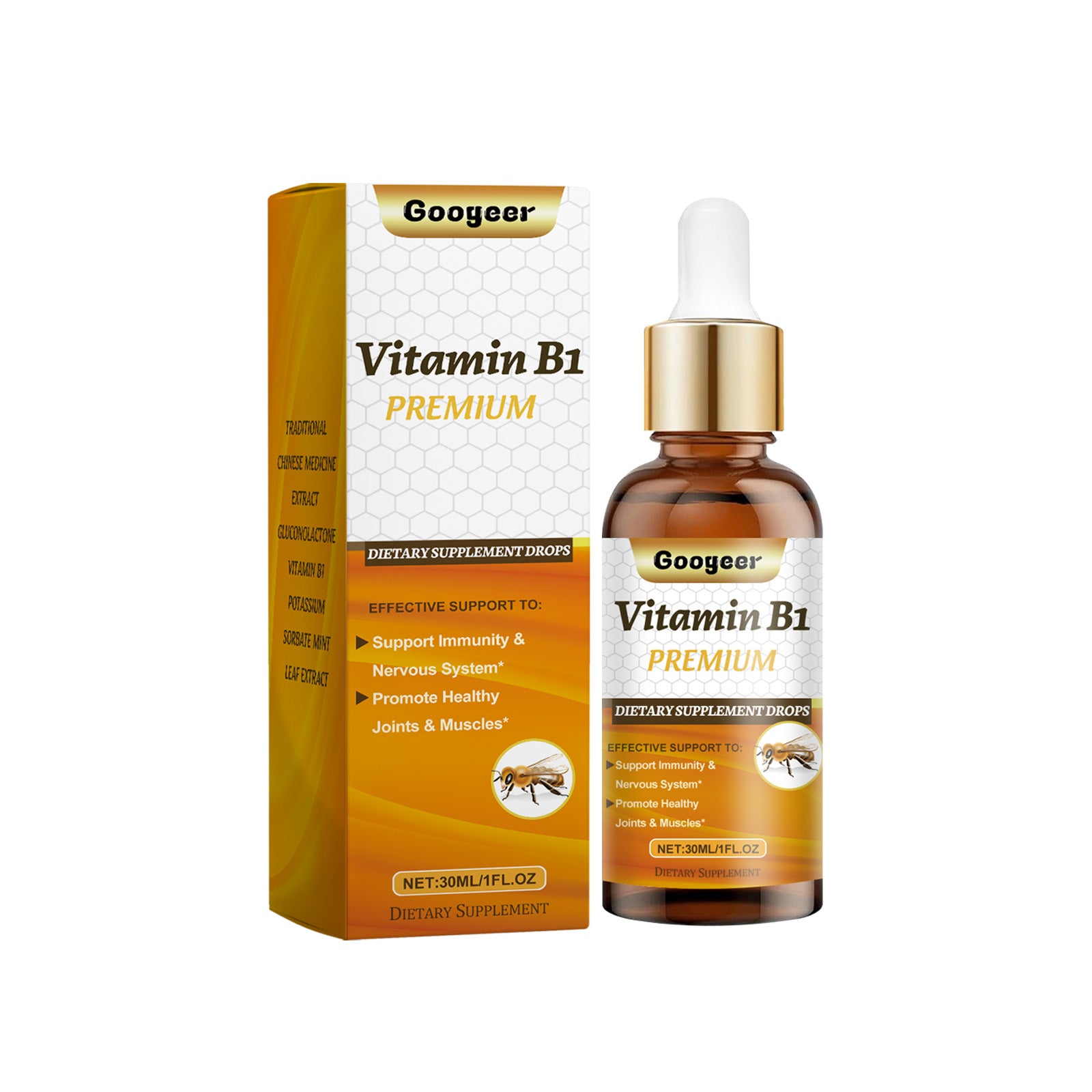 Googeer 膳食补充滴剂 维生素膳食补充增强活力补充能量提高免疫保持关节肌肉健康