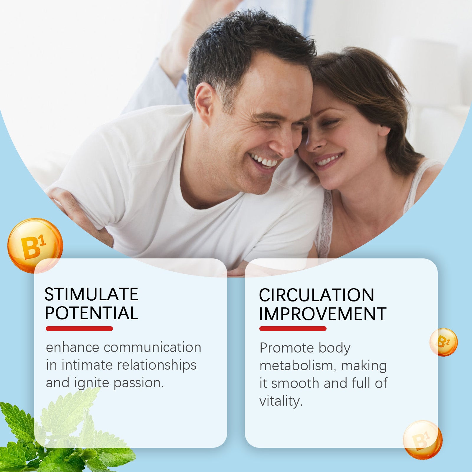 GOOGEER Men's Vitality Concentrated Drops - Herbal Extract & Vitamin Metabolic Booster