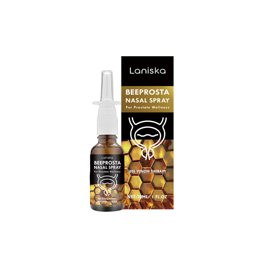 Laniska Men's Prostate Wellness Nasal Spray - Herbal Comfort & Vitality Booster with Bee Venom & Dandelion