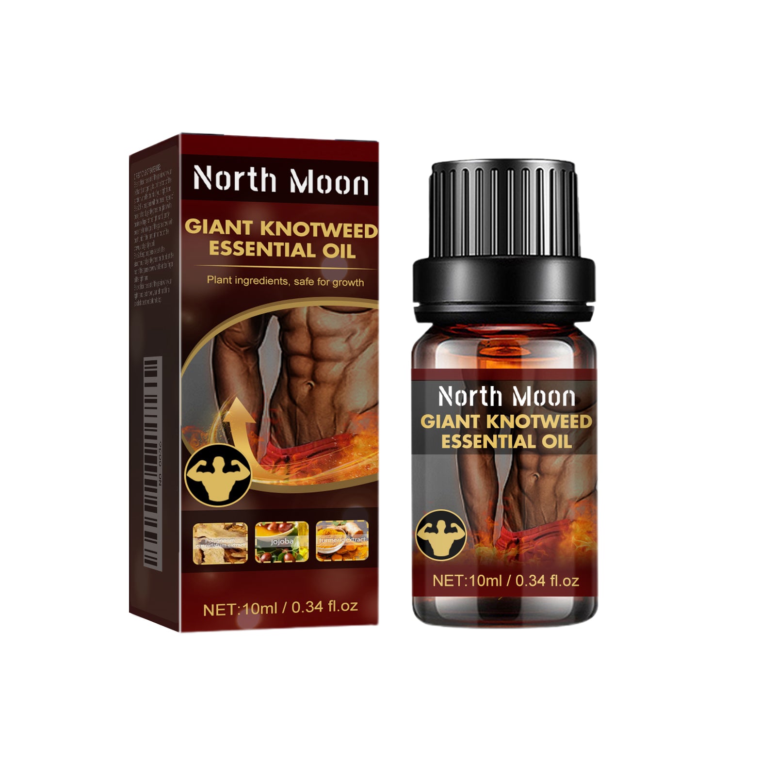 North Moon 男士身体按摩精油 身体肌肤护理外用按摩精油提升耐力