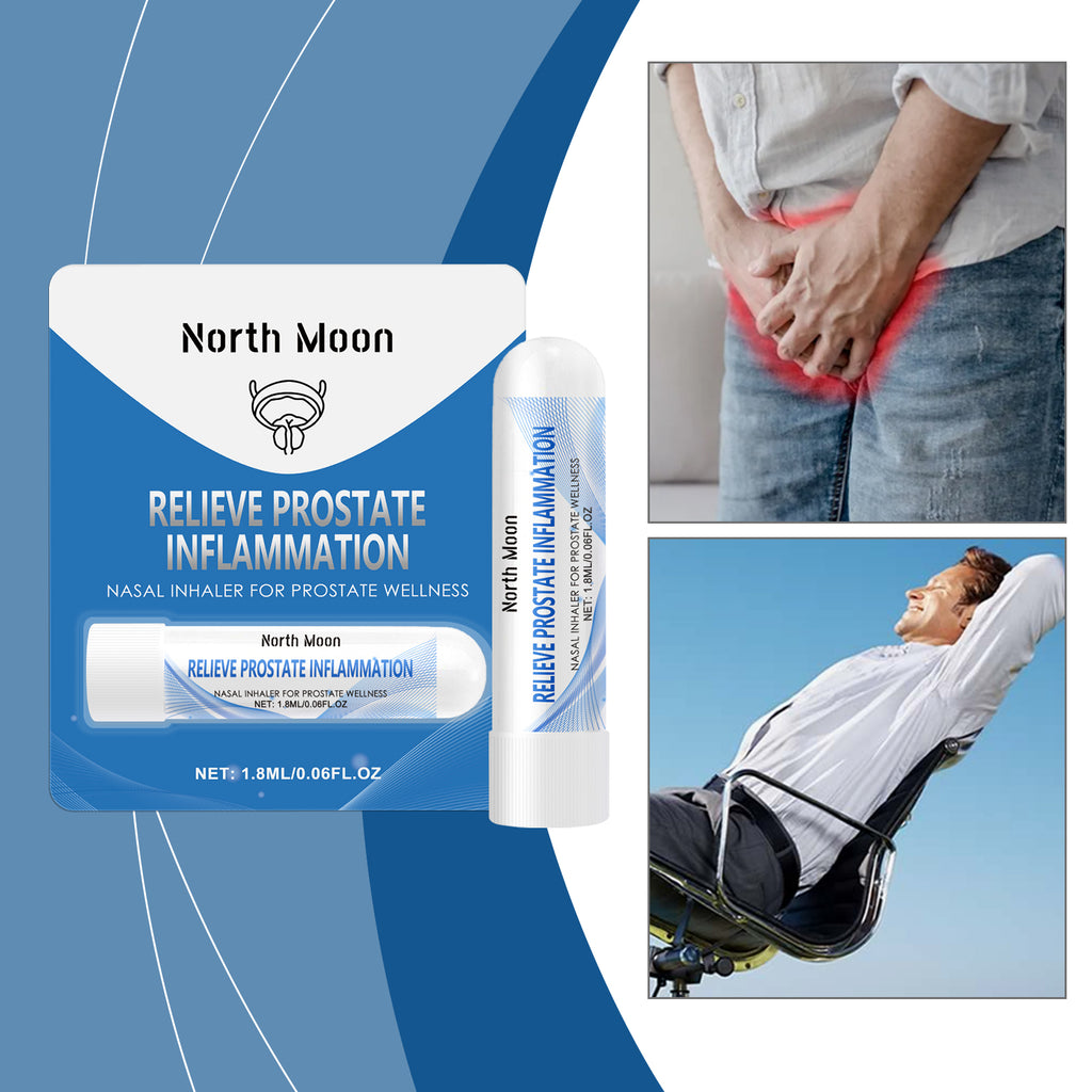 NORTH MOON Men's Mint Nasal Inhaler - PEG-40 Soothing & Hydrating Pocket Aromatherapy