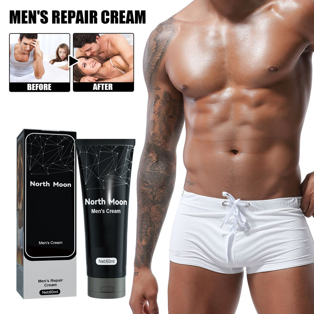 North Moon Men's Premium Intimate Revitalizing Cream - Anti-Odor Protection & Soothing Daily Massage Cream (50g)