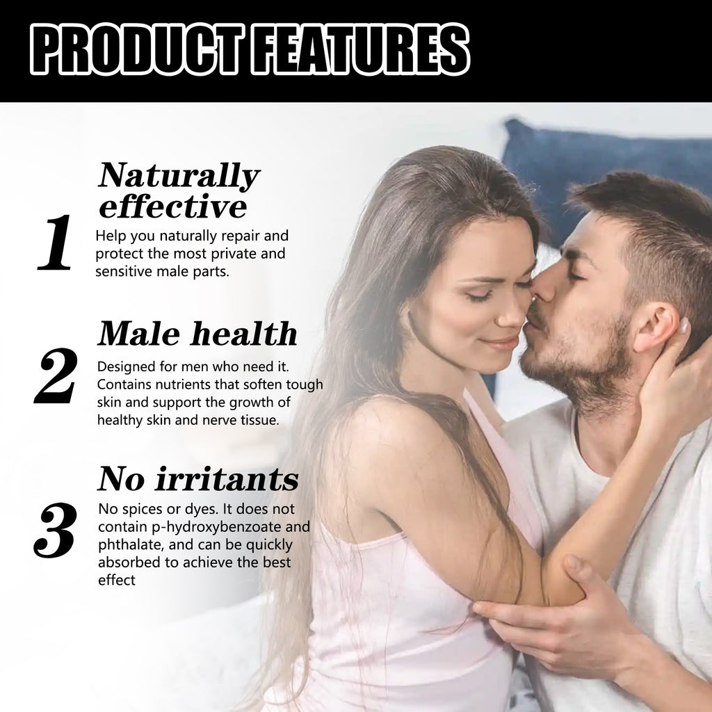 North Moon Men's Premium Intimate Revitalizing Cream - Anti-Odor Protection & Soothing Daily Massage Cream (50g)