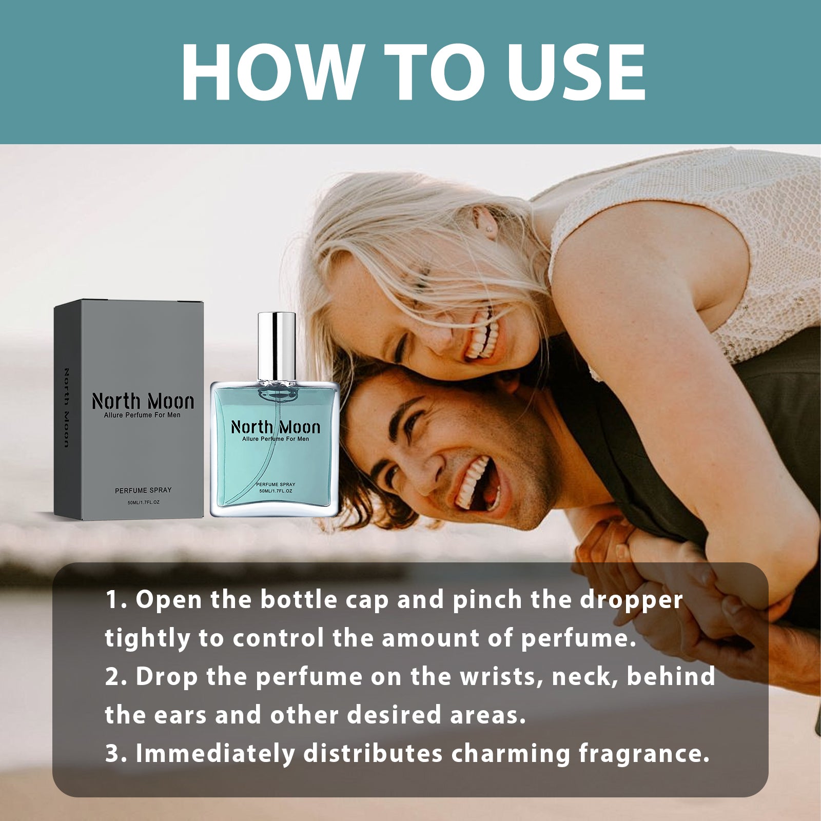 Men's Pheromone Attraction Cologne - Long-Lasting Fresh & Intimate Oil Scent