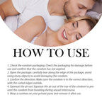 Ultra-Thin Hyaluronic Acid Condoms - Textured Ribbed Premium Latex Barrier