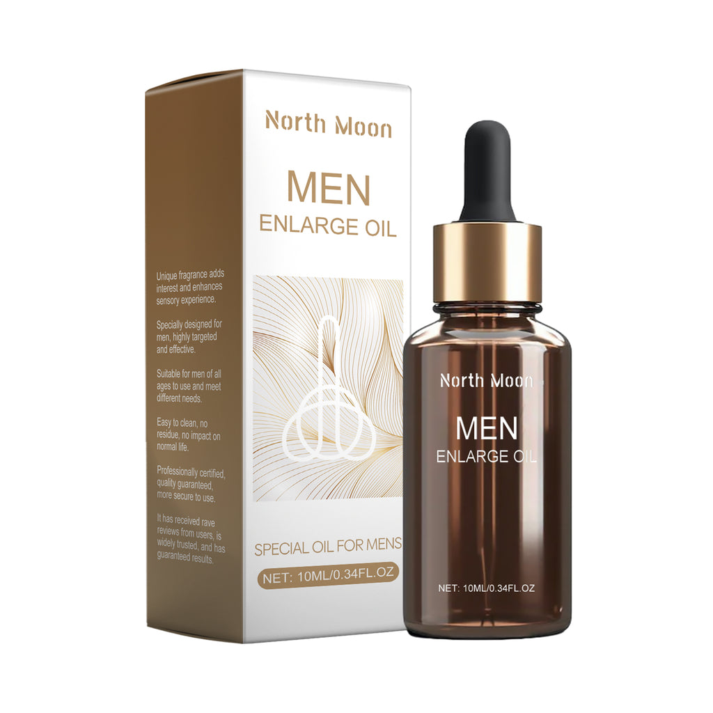 North Moon Men's Vitality Massage Oil - Premium Body Care & Nourishing Essential Oil (30ml)