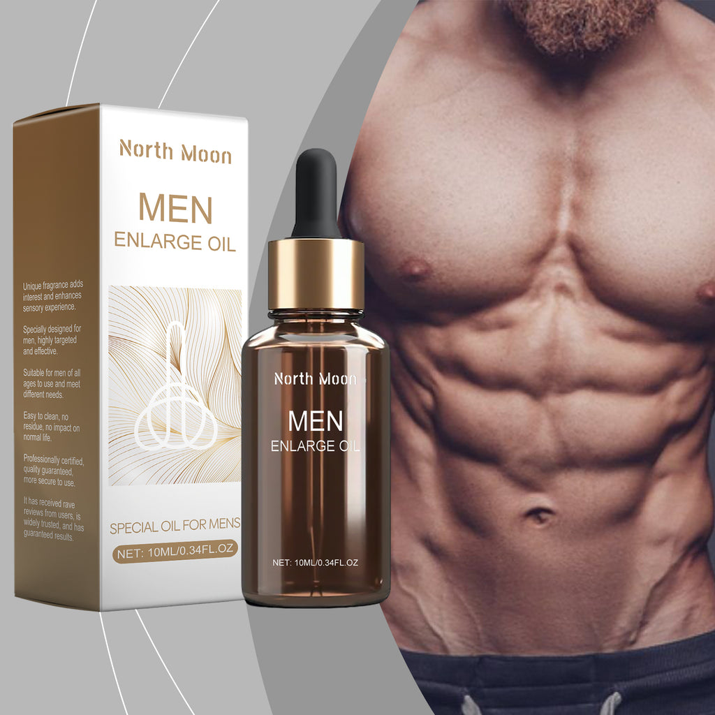 North Moon Men's Vitality Massage Oil - Premium Body Care & Nourishing Essential Oil (30ml)