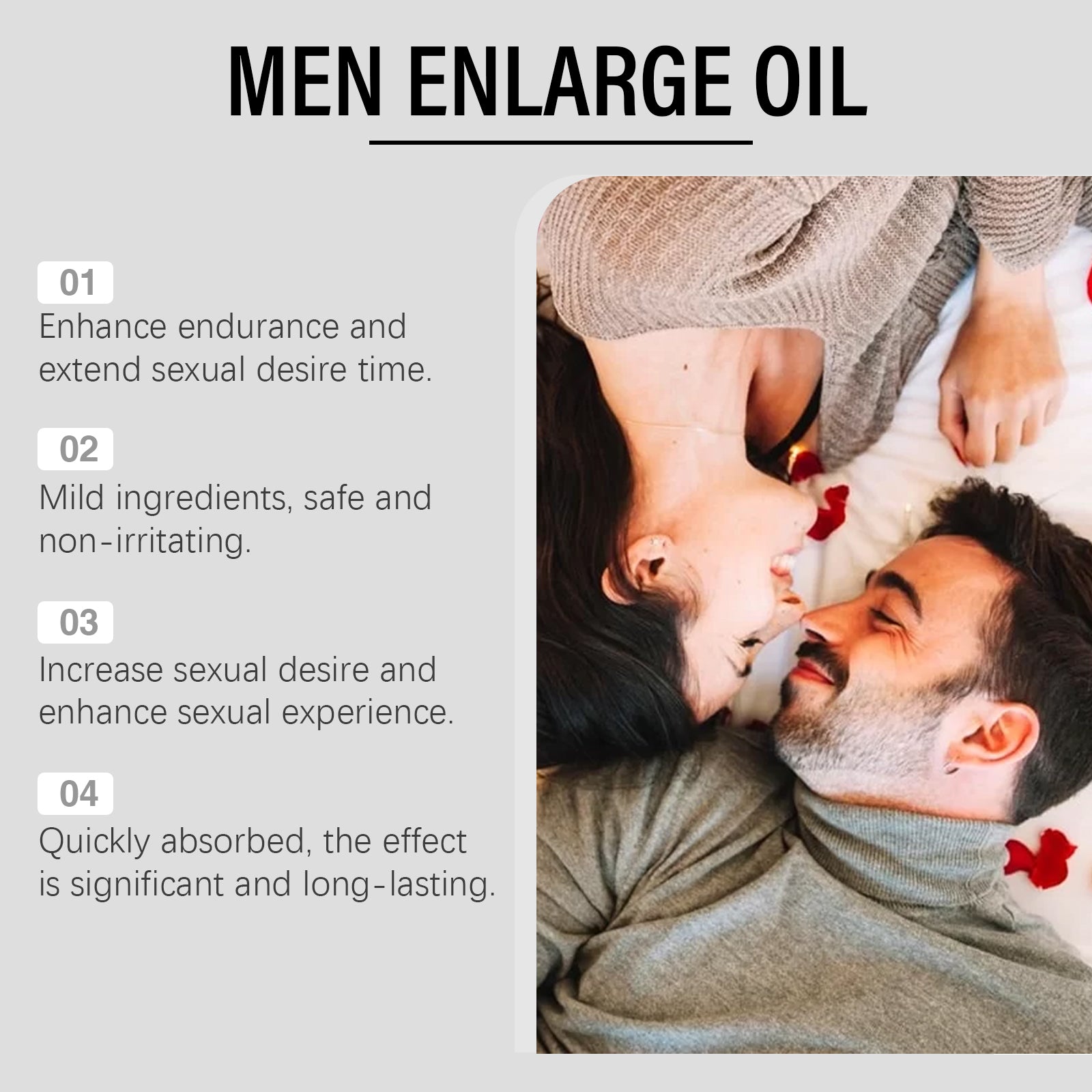 North Moon Men's Vitality Massage Oil - Premium Body Care & Nourishing Essential Oil (30ml)