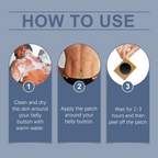 South Moon Men's Nighttime Support Navel Patches (10pcs)