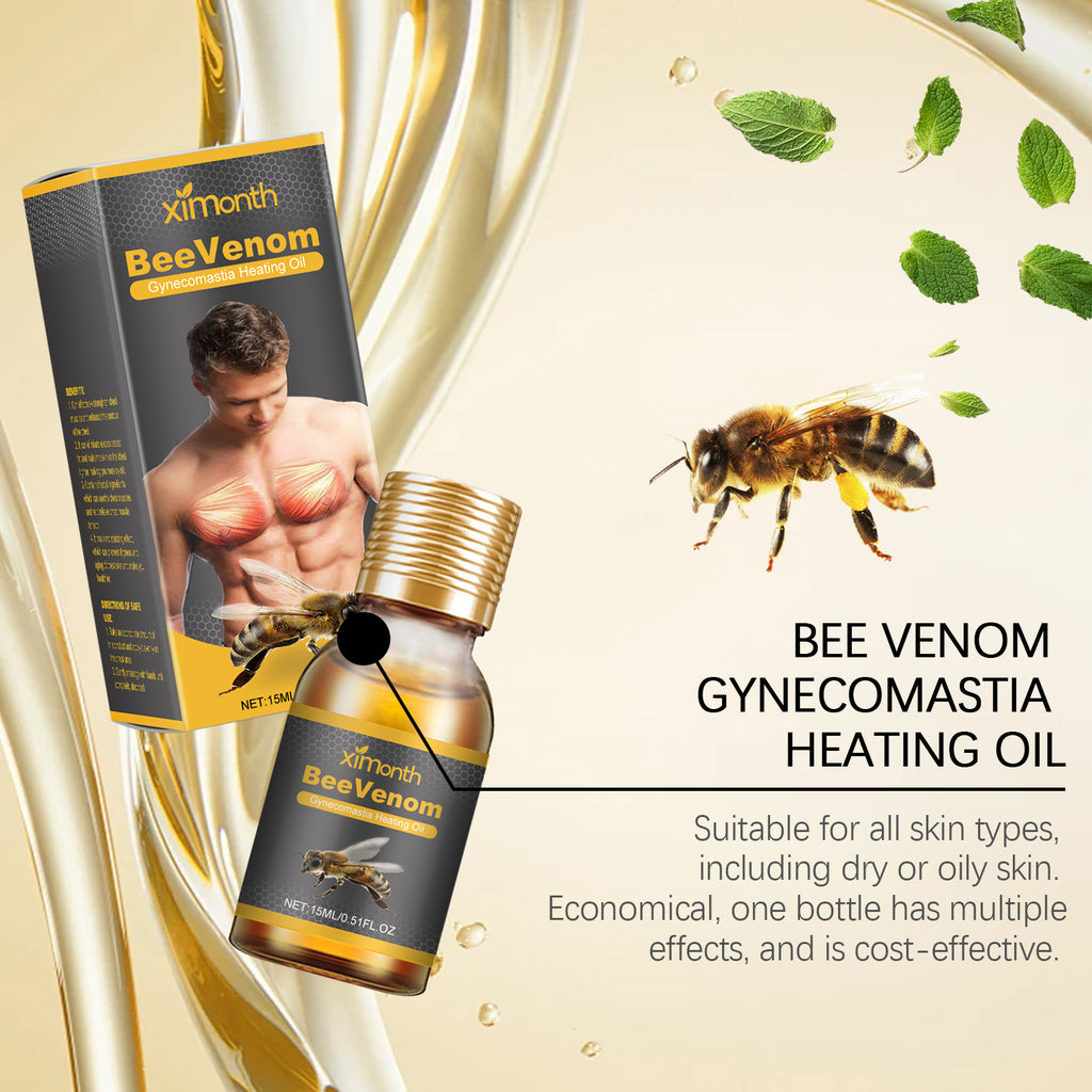 Ximonth Men's Chest Firming Massage Oil - Premium Gynecomastia Reduction & Skin Tightening Body Oil (30ml)