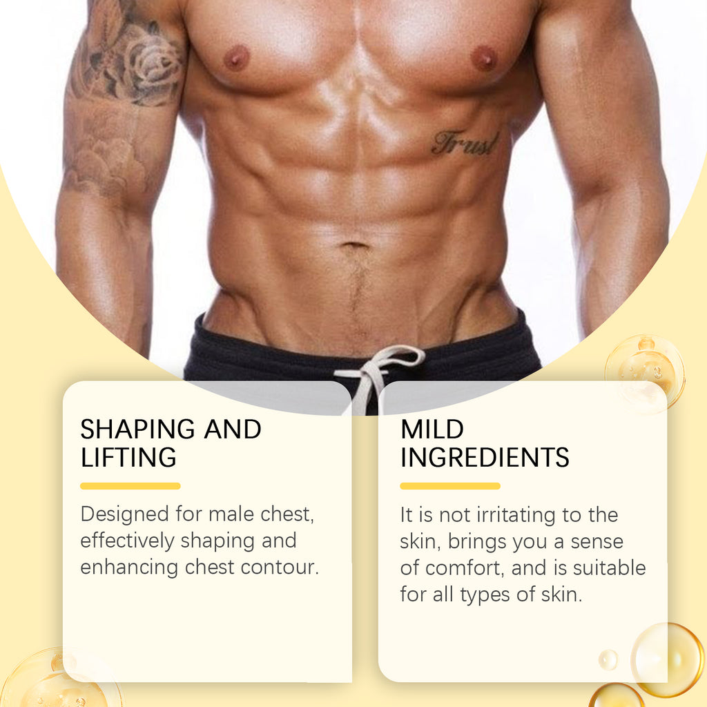 Ximonth Men's Gynecomastia Firming Spray - Chest Sculpting & Tightening Formula with Bee Venom & Ginger (30ml)